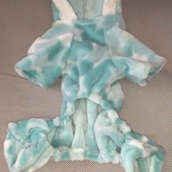 Medium, teal dog onesie - Picture 2 of 2